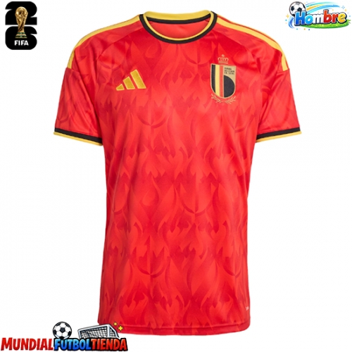 Camiseta Bélgica Primera Equipación Replica Mundial 2026 mangas cortas